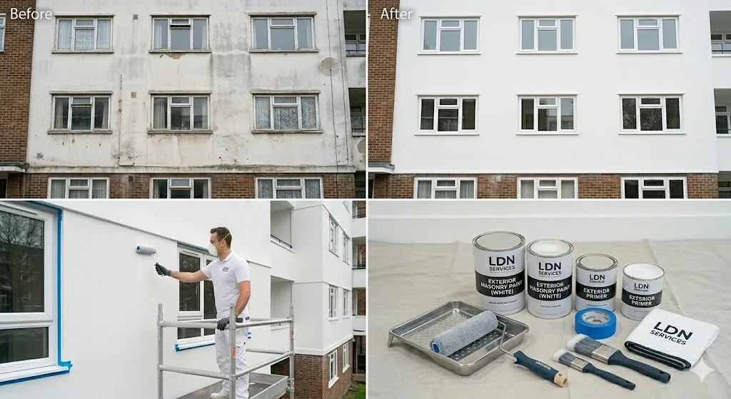 Apartment Block Painting service in London Borough of Hammersmith and Fulham - Fulham Painters
